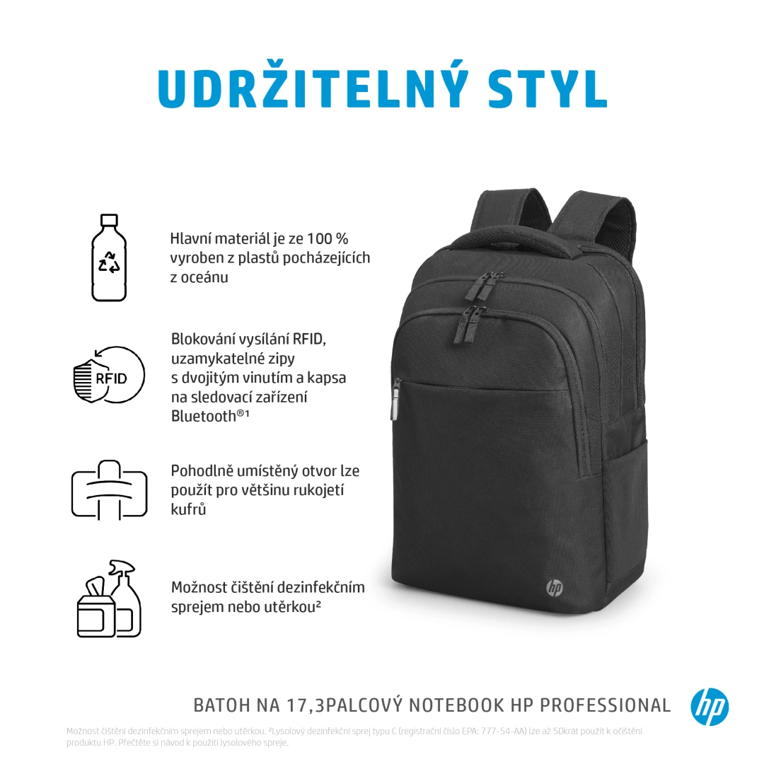 HP Renew Professional Laptop Backpack 17.3" (500S6AA)
